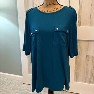 CROFT & BARROW KNIT TOP - SIZE XXL